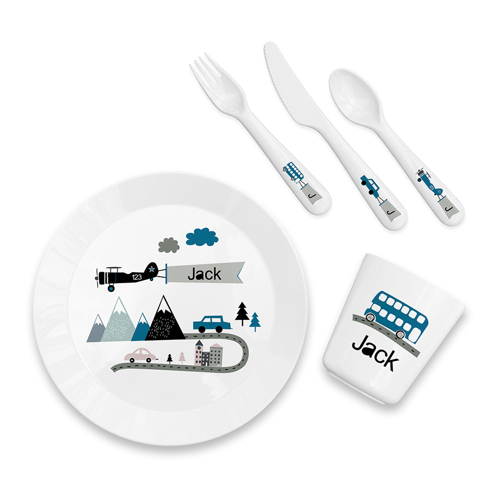 Personalised Kids Adventure Dining Set - Tableware at Gift Moments