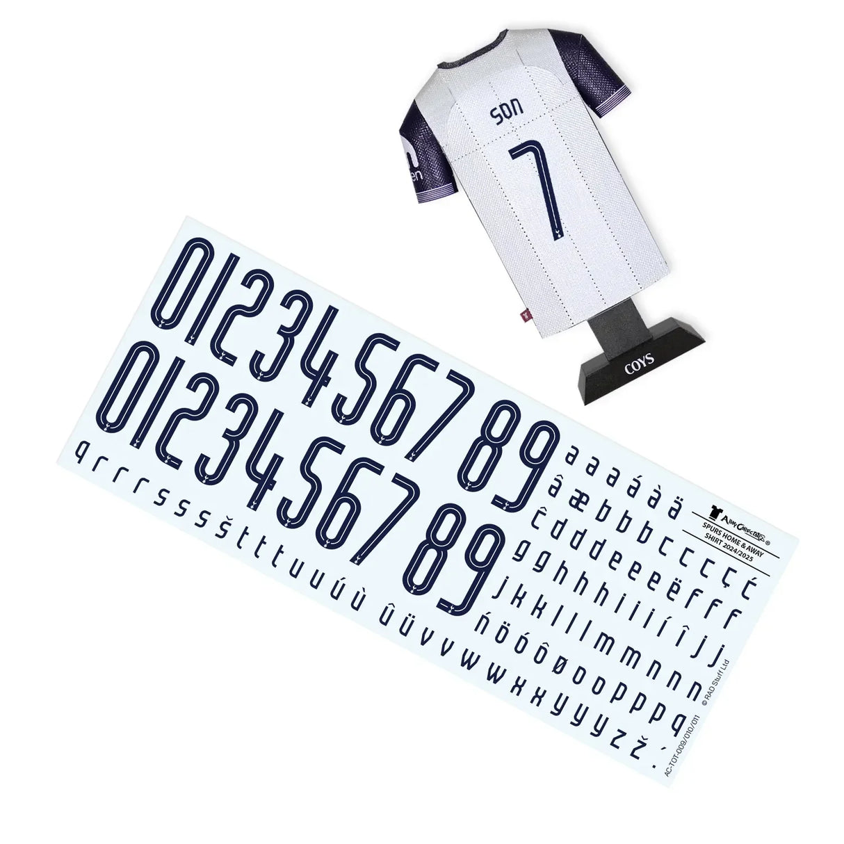 Tottenham Hotspur 24/25 Metal Home Shirt: 4 - Display Kit By Tottenham Hotspur