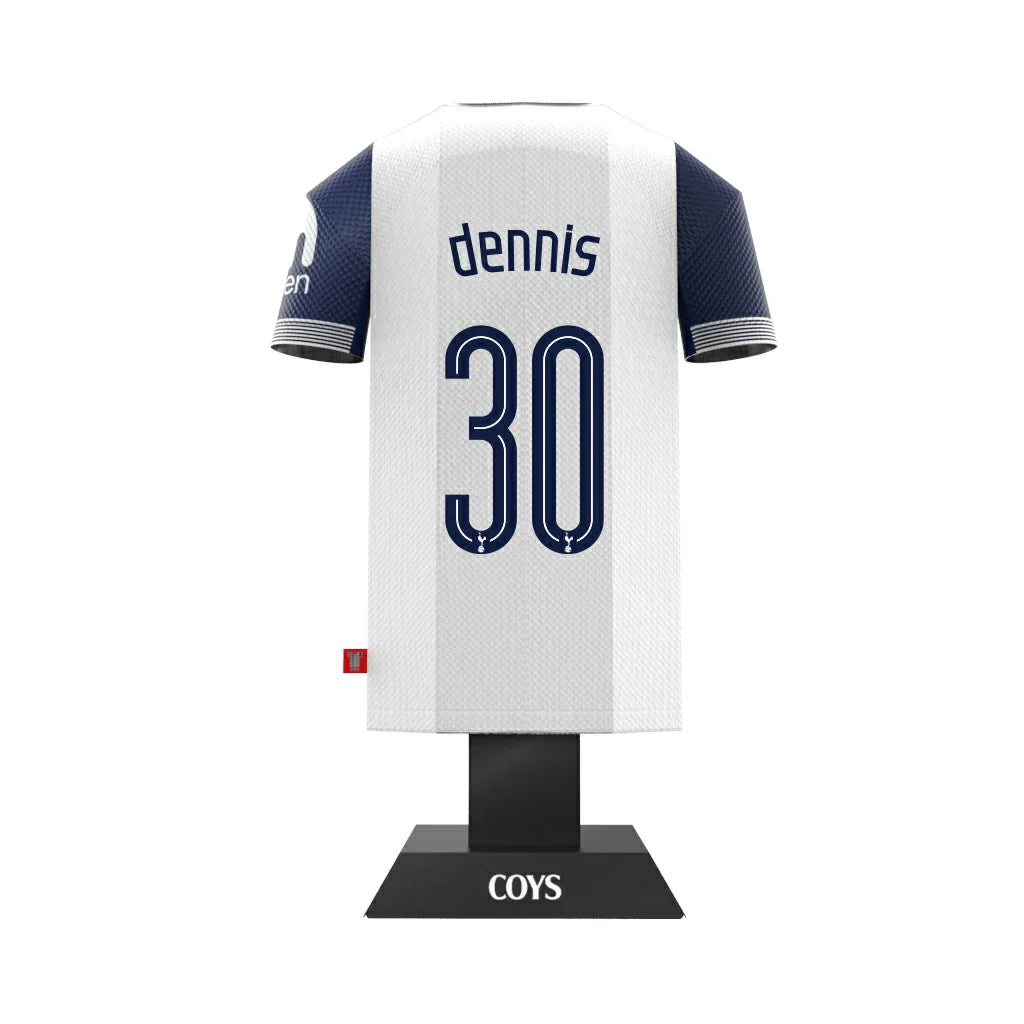 Tottenham Hotspur 24/25 Metal Home Shirt: 46 - Dennis 30 - Display Kit By Tottenham Hotspur