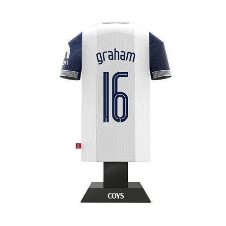 Tottenham Hotspur 24/25 Metal Home Shirt: 38 - Graham 16 - Display Kit By Tottenham Hotspur