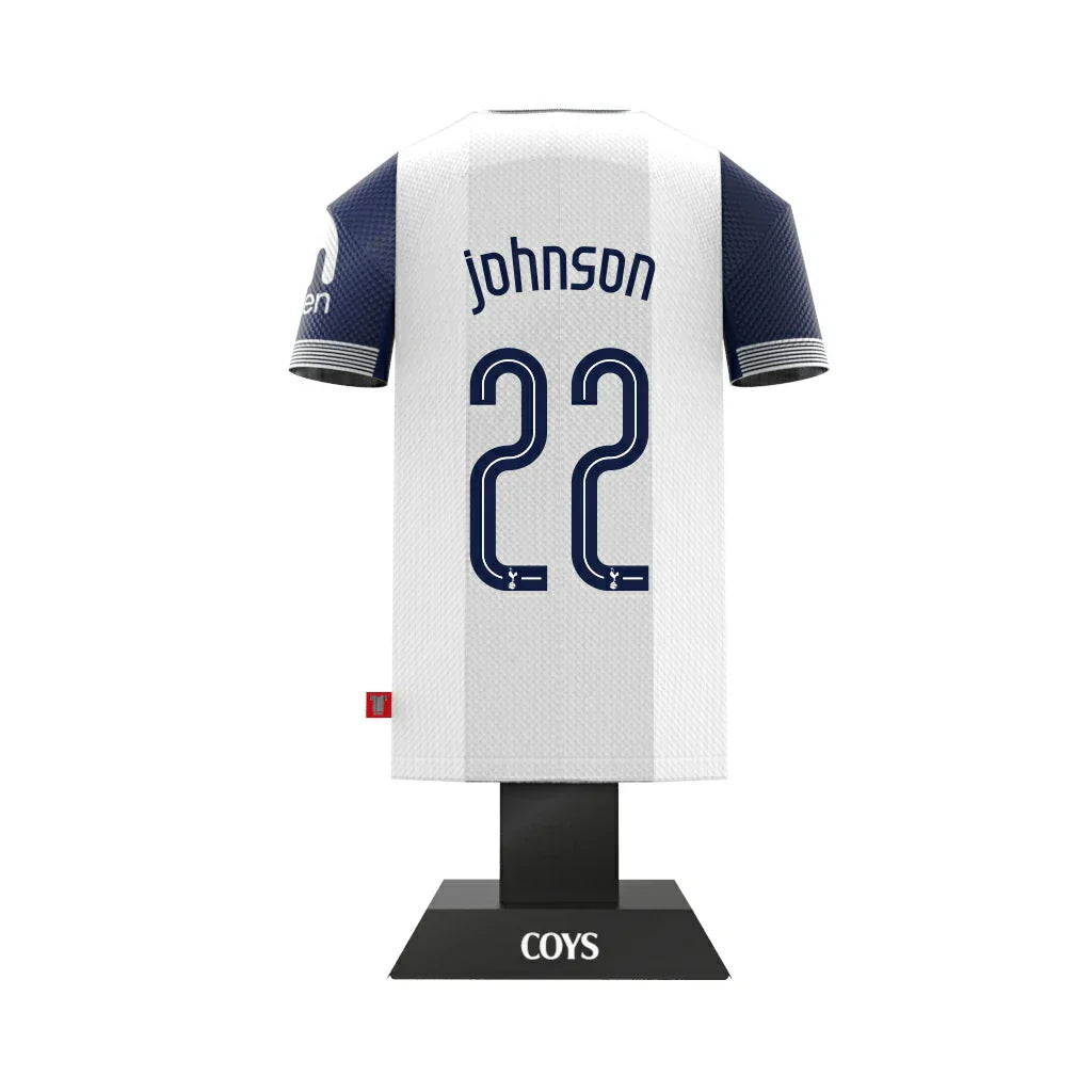 Tottenham Hotspur 24/25 Metal Home Shirt: 18 - Johnson 22 - Display Kit By Tottenham Hotspur