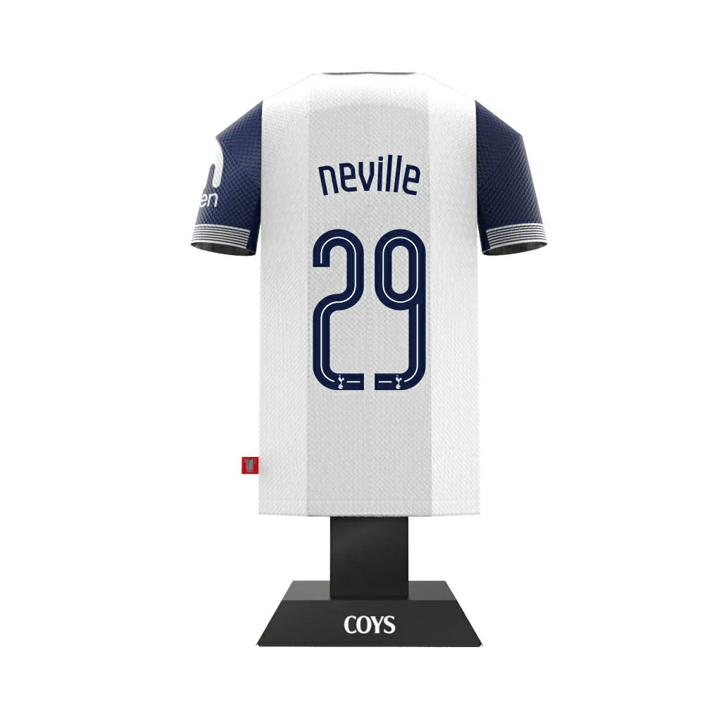 Tottenham Hotspur 24/25 Metal Home Shirt: 45 - Neville 29 - Display Kit By Tottenham Hotspur