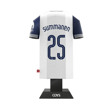 Tottenham Hotspur 24/25 Metal Home Shirt: 44 - Summanen 25 - Display Kit By Tottenham Hotspur