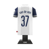 Tottenham Hotspur 24/25 Metal Home Shirt: 25 - Van De Ven 37 - Display Kit By Tottenham Hotspur