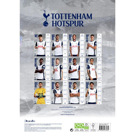 Tottenham Hotspur FC A3 Calendar 2025: 4 - Calendars & Planners By Tottenham Hotspur