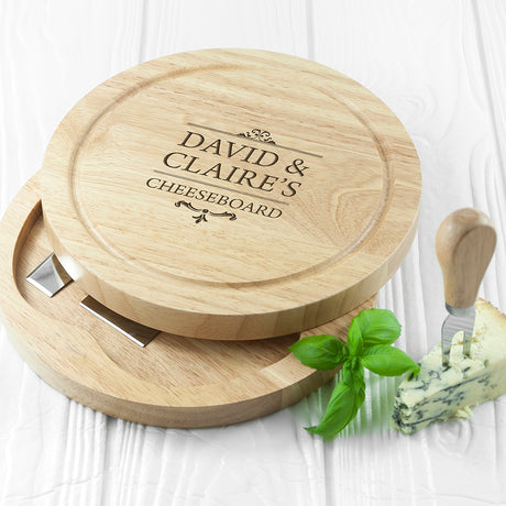 Personalised Traditional Couple's Cheese Set Default Title - Cheese Boards at Gift Moments