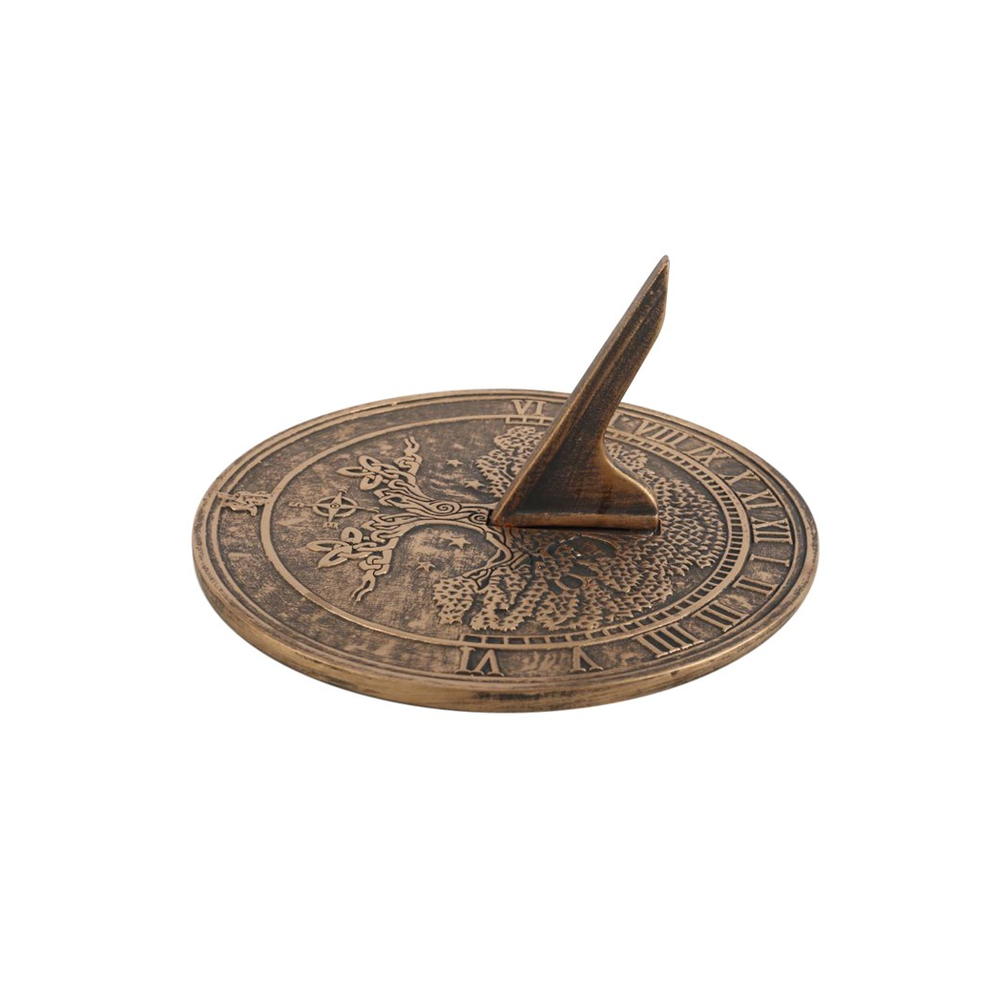 Tree Of Life Terracotta Sundial by Lisa Parker: 3 - Garden Ornaments By Gift Moments