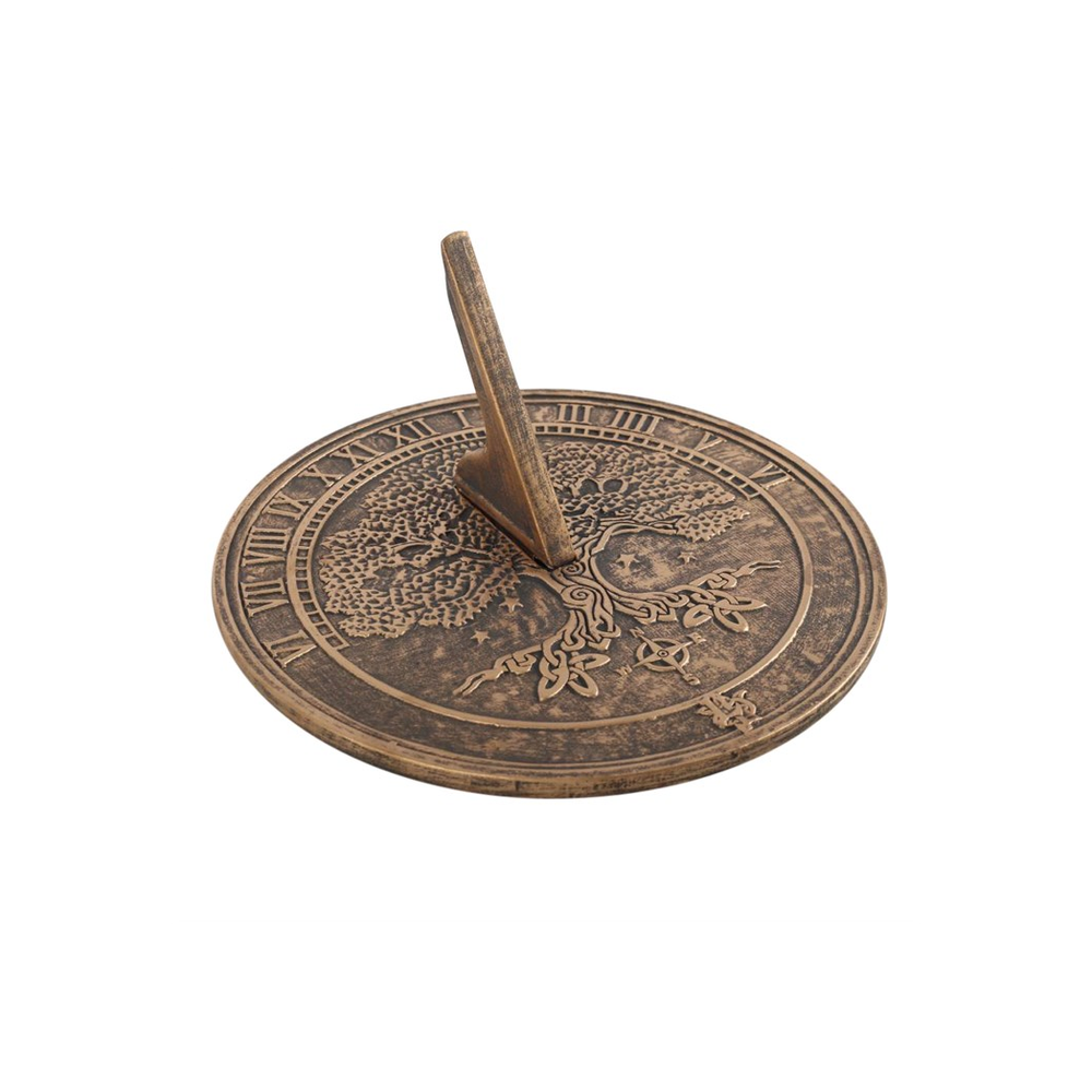 Tree Of Life Terracotta Sundial by Lisa Parker: 4 - Garden Ornaments By Gift Moments