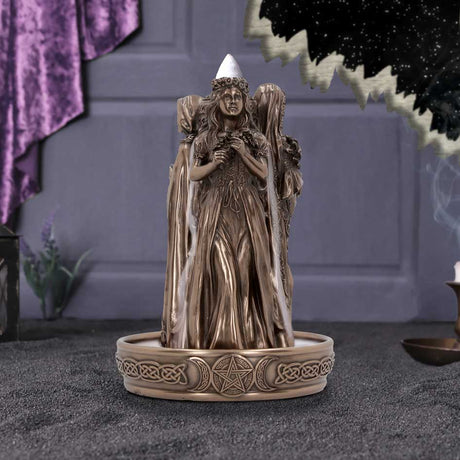 Triple Goddess Backflow Incense Burner 18cm: 1 - Incense Holders By Gift Moments