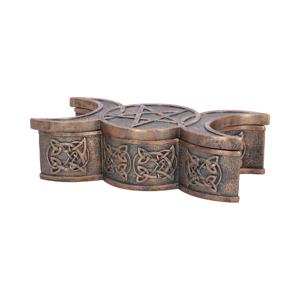 Triple Moon Bronze Trinket Box: 4 - Boxes By Gift Moments