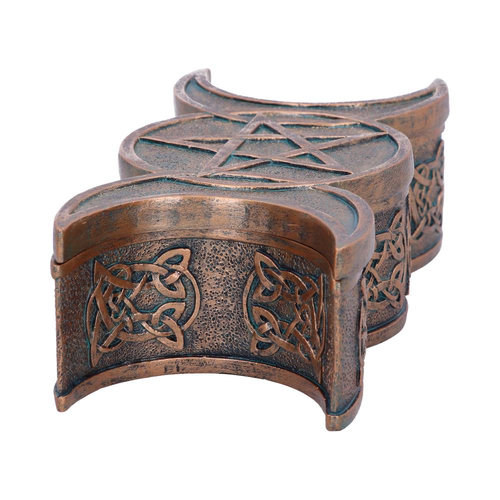 Triple Moon Bronze Trinket Box: 5 - Boxes By Gift Moments