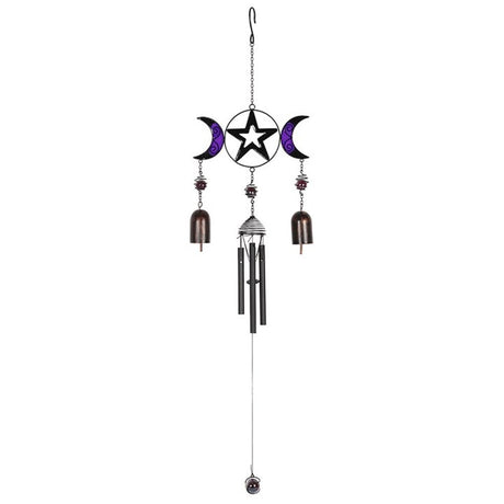 Triple Moon Windchime with Bells: 1 - Wind Chimes By Gift Moments