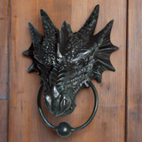 Gothic Black Dragon Door Knocker