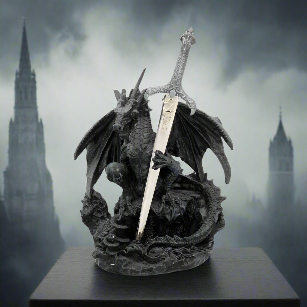 Oath Of the Dragon Letter Opener Holder 19cm