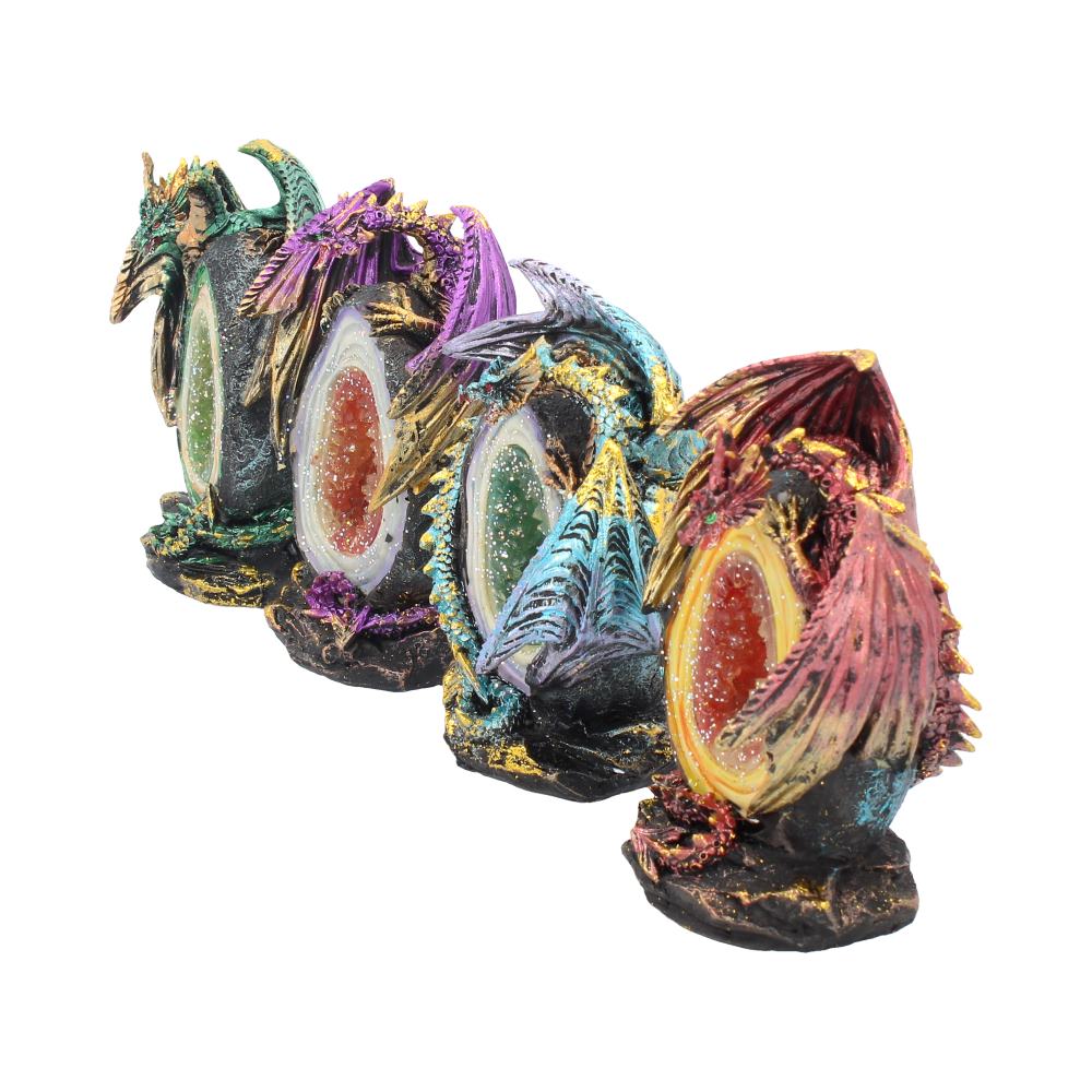 Geode Keepers set of 4 light-up dragon crystal figurines - Figures & Collectables at Gift Moments