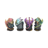 Geode Keepers set of 4 light-up dragon crystal figurines - Figures & Collectables at Gift Moments