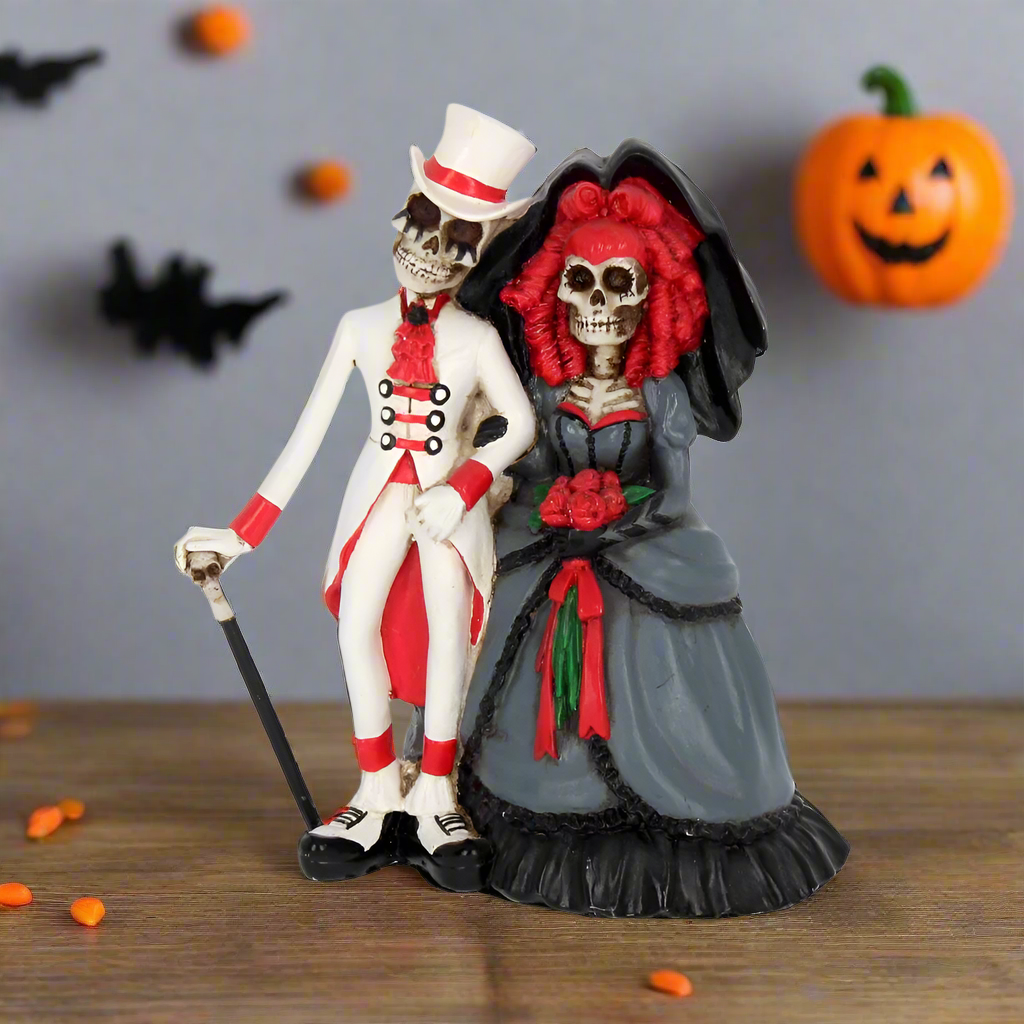 Forever By Your Side Figurine Skeleton Wedding Bride Groom Valentine - Figures & Collectables at Gift Moments