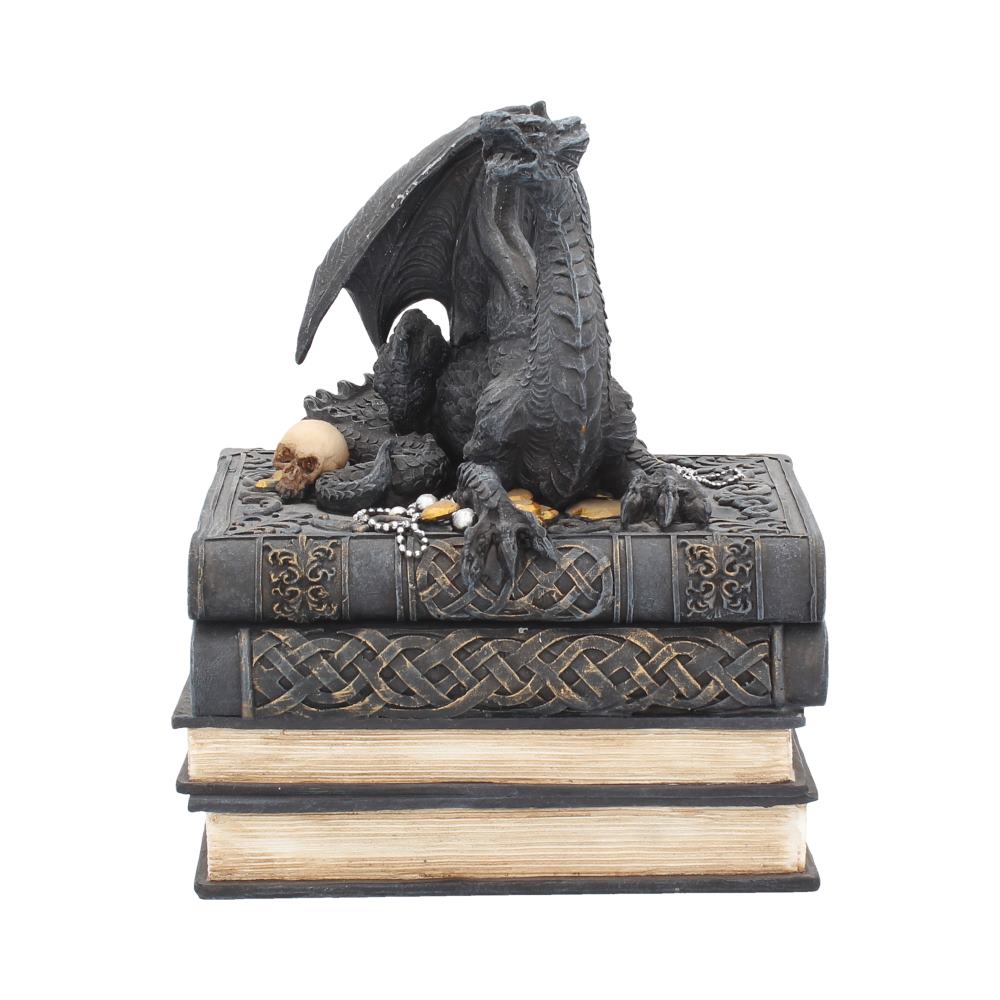 Secrets of the Dragon Box Gothic Skull Books Trinket Box - Boxes at Gift Moments