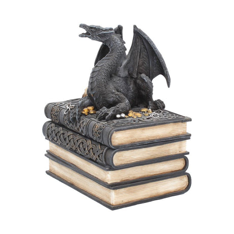 Secrets of the Dragon Box Gothic Skull Books Trinket Box - Boxes at Gift Moments