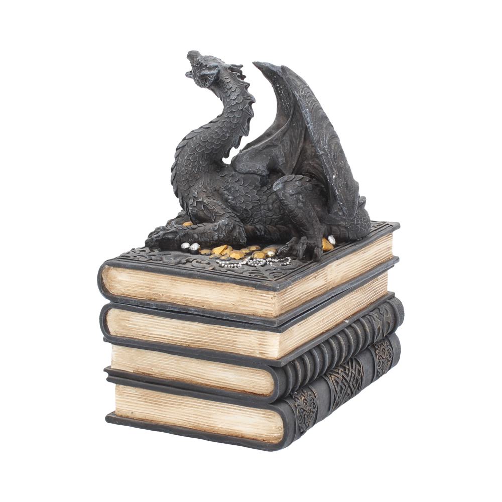 Secrets of the Dragon Box Gothic Skull Books Trinket Box - Boxes at Gift Moments