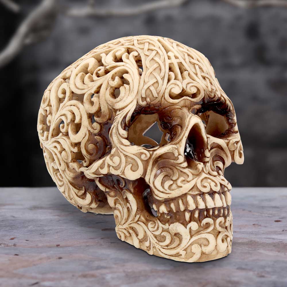 Celtic Decadence Skull 18.5cm - Figures & Collectables at Gift Moments