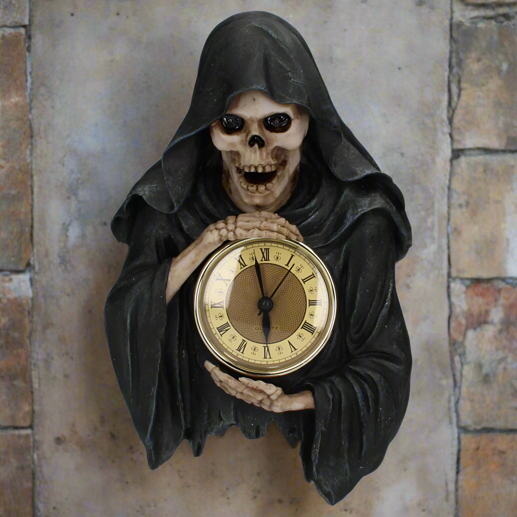 Darkest Hour Wall Hanging Grim Reaper Clock