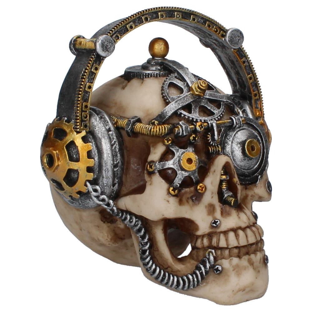 Techno Talk Small Steampunk Skull 14.5cm Default Title - Figures & Collectables at Gift Moments