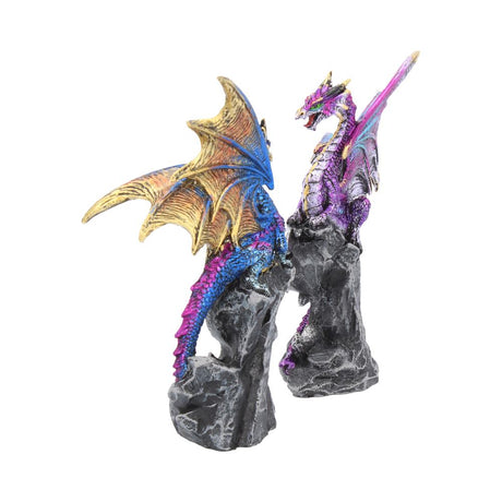 Realm Protectors Figurines Set of Two Fantasy Dragon Crystal Ornaments - Figures & Collectables at Gift Moments