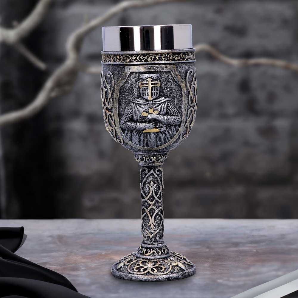 Armoured Medival Knight Soldier Goblet 19cm - Goblets & Chalices at Gift Moments