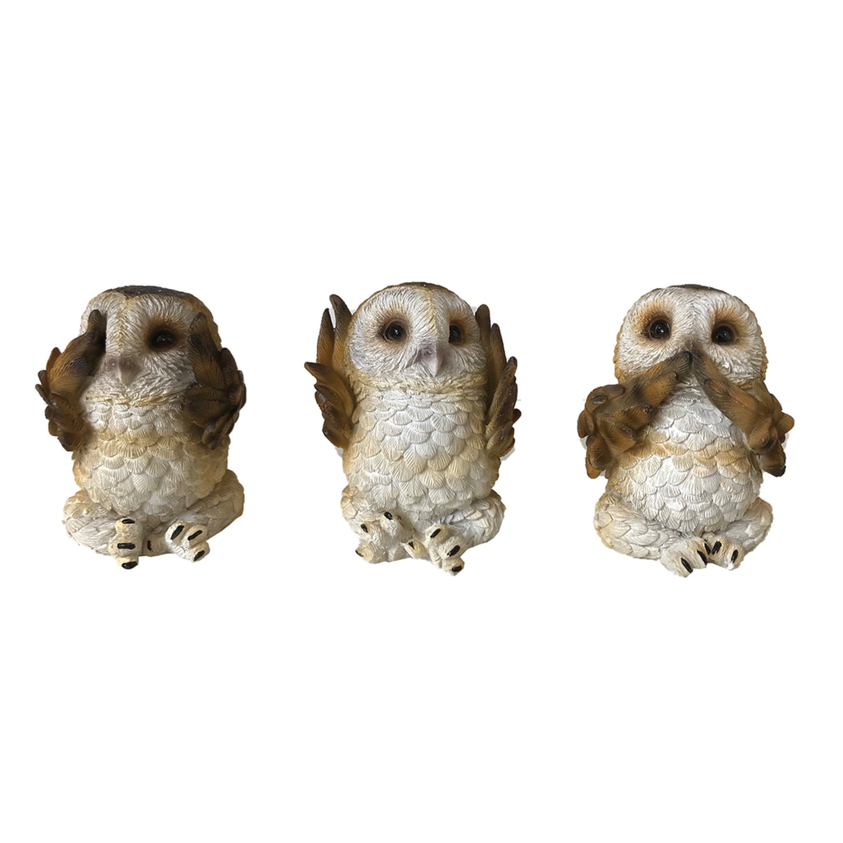 Three Wise Brown Owls 7.5cm Default Title - Figures & Collectables at Gift Moments