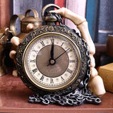 About Time Skeleton Hand and Pocket Watch Mantel Clock - Clocks at Gift Moments