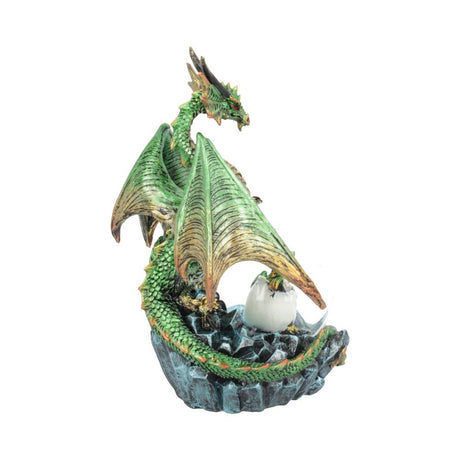 Emerald Oracle Green Dragon Fortune Seer Figurine 19cm - Snow Globes at Gift Moments