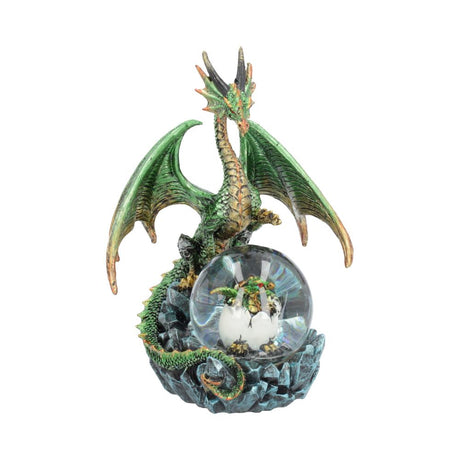 Emerald Oracle Green Dragon Fortune Seer Figurine 19cm Default Title - Snow Globes at Gift Moments