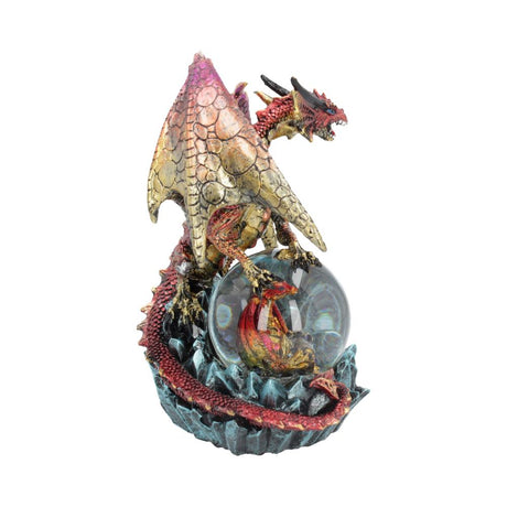 Ruby Oracle Red Dragon Fortune Seer Figurine 18.5cm - Snow Globes at Gift Moments