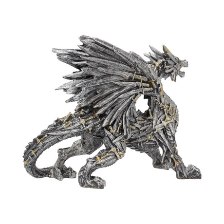 Swordwing Silver Dragon Sword Blade Figurine - Figures & Collectables at Gift Moments