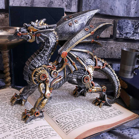 Small Dracus Machina Mechanical Dragon Figure 20.5cm - Figures & Collectables at Gift Moments