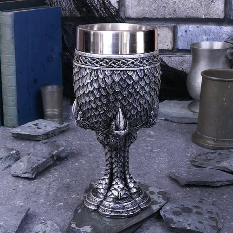 Grey Scale Dragon Claw Goblet - Goblets & Chalices at Gift Moments