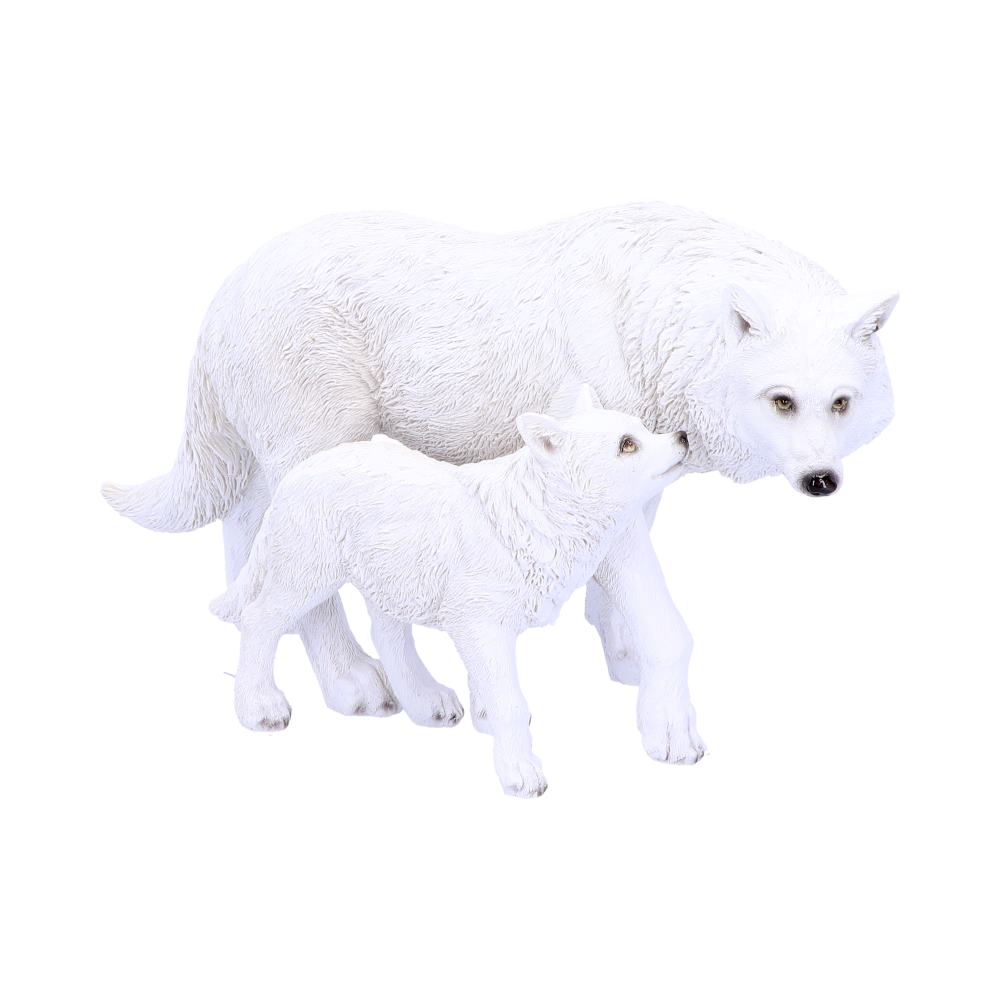 Winter Offspring Mother and Wolf Pup Ornament Default Title - Figures & Collectables at Gift Moments