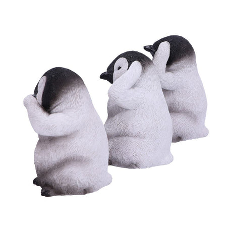 See No, Hear No, Speak No Evil Emperor Penguin Chick Figurines - Figures & Collectables at Gift Moments