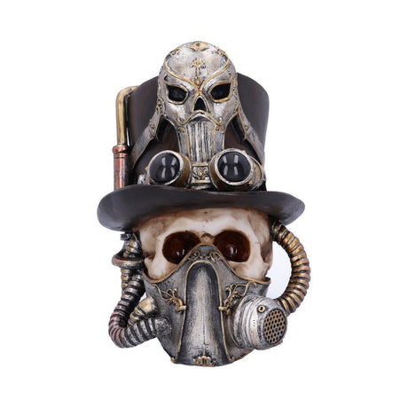 Steampunk Breathe Easy Venetian Mask Skull Ornament Default Title - Figures & Collectables at Gift Moments