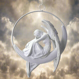 Angels Serenity White Hanging Winged Angel Decoration Default Title - Figures & Collectables at Gift Moments