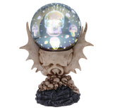 Skeletal Realm Dragon Skull and Light Up Orb Figurine - Figures & Collectables at Gift Moments