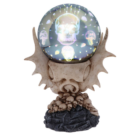 Skeletal Realm Dragon Skull and Light Up Orb Figurine - Figures & Collectables at Gift Moments