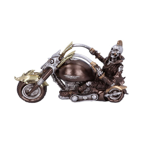 Wheels of Steel 29cm Steampunk Motorcycle Skeleton Figurine. - Figures & Collectables at Gift Moments