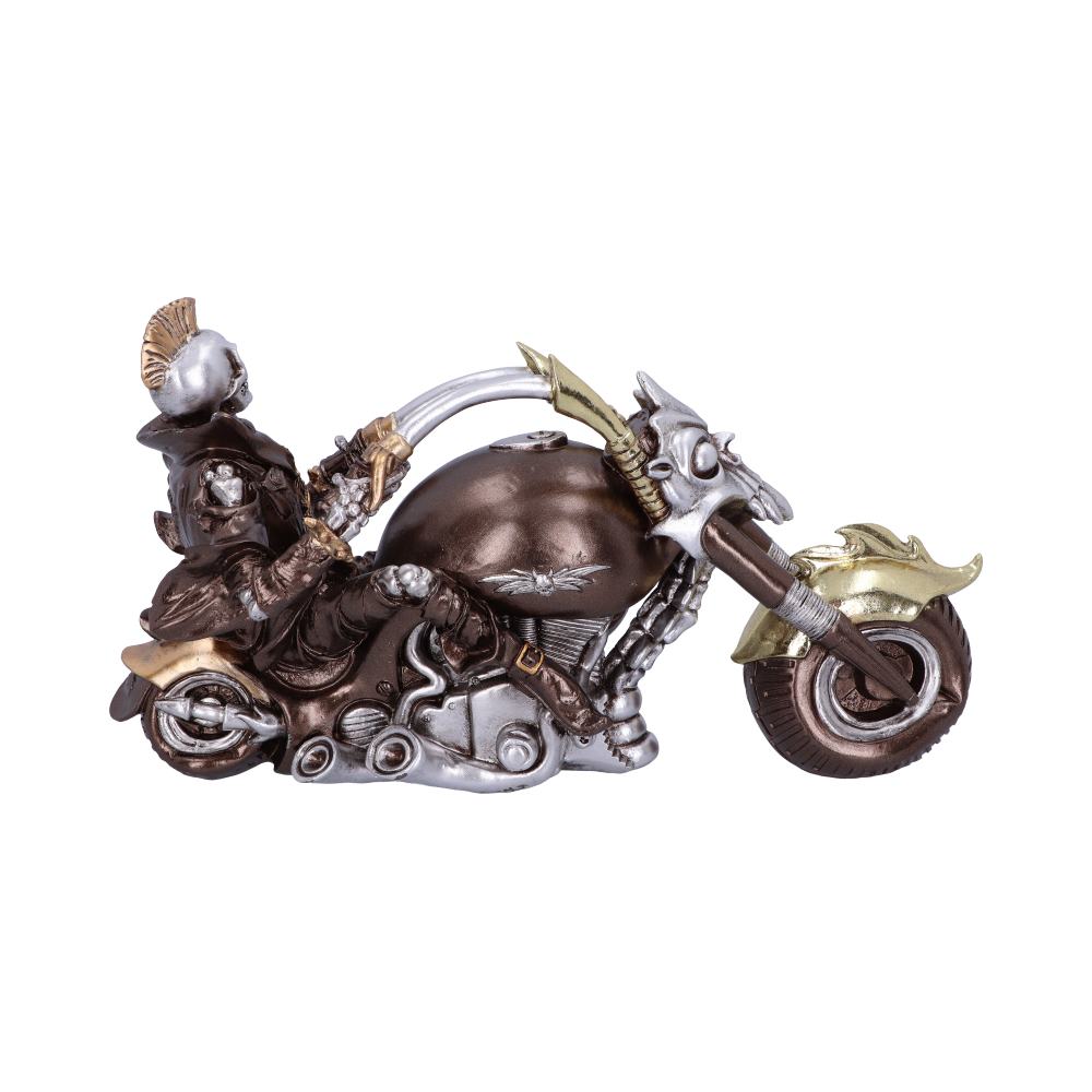 Wheels of Steel 29cm Steampunk Motorcycle Skeleton Figurine. - Figures & Collectables at Gift Moments