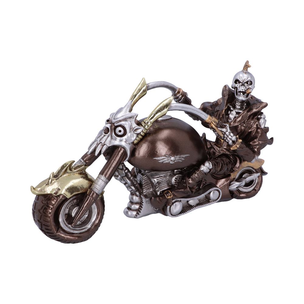 Wheels of Steel 29cm Steampunk Motorcycle Skeleton Figurine. Default Title - Figures & Collectables at Gift Moments