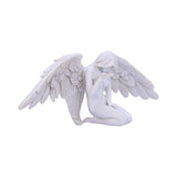 White Angels Offering Kneeling Caped Angel Figurine - Figures & Collectables at Gift Moments