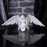 White Angels Offering Kneeling Caped Angel Figurine - Figures & Collectables at Gift Moments