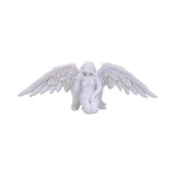 White Angels Offering Kneeling Caped Angel Figurine Default Title - Figures & Collectables at Gift Moments