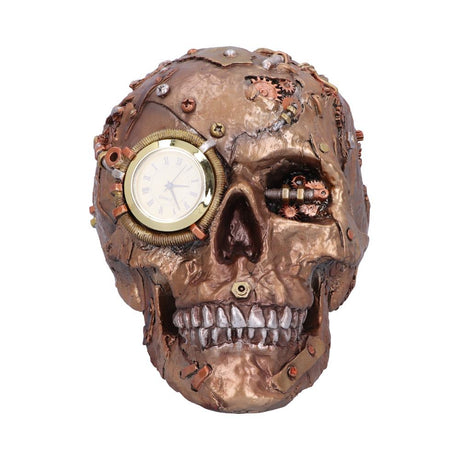 Bronze Scrapped Skull Steampunk Scrap Skeleton Figurine - Clocks at Gift Moments